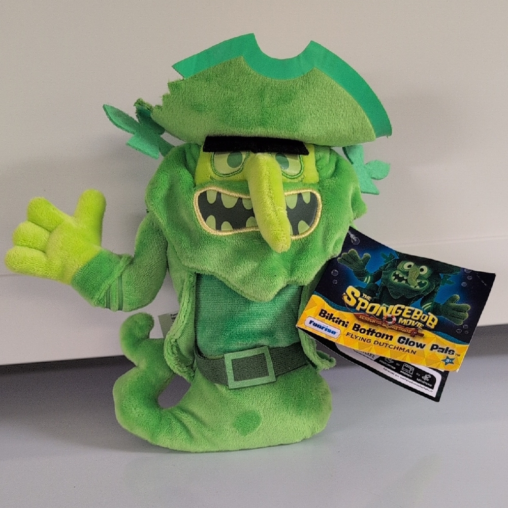 ♥️BNWT♥️ The Flying Dutchman Glow In The Dark Plush, Spongebob The Movie